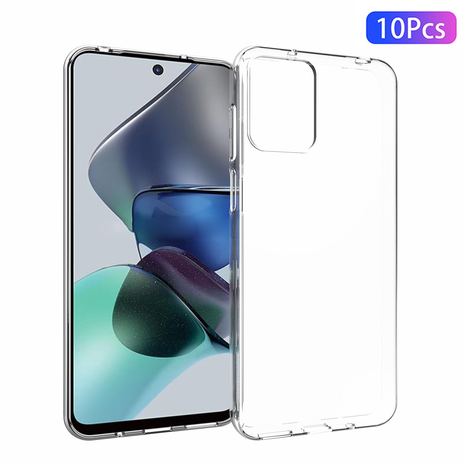 10Pcs/Pack For Motorola Moto G23 4G Inner Watermark-Free TPU Case Scratch-resistant Transparent Phone Cover 10Pcs/Pack For Motorola Moto G23 4G Inner Watermark-Free TPU Case Scratch-resistant Transparent Phone Cover